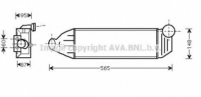 AVA QUALITY COOLING fd4308 -  Интеркулер